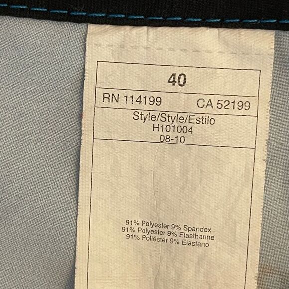 Quiksilver Mens Boardshorts Tie String Waist Blue Black Size 40 - Picture 3 of 7